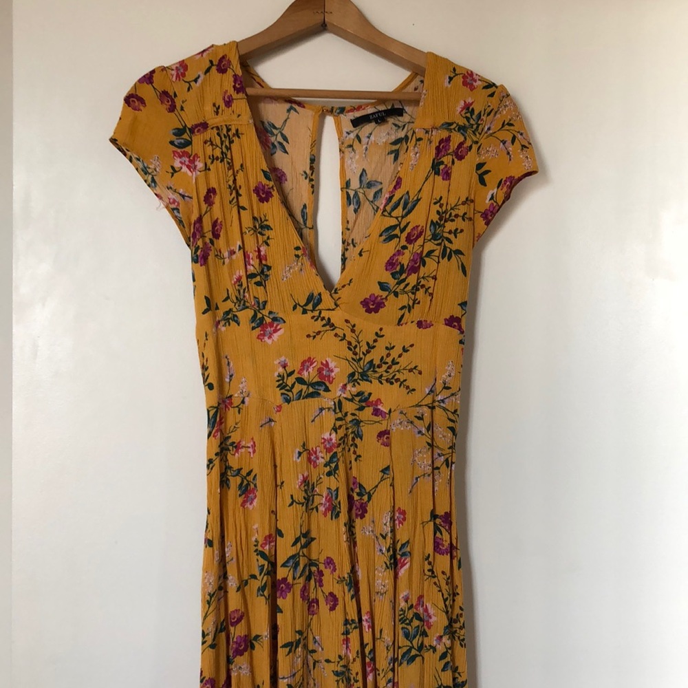Yellow Floral Dress